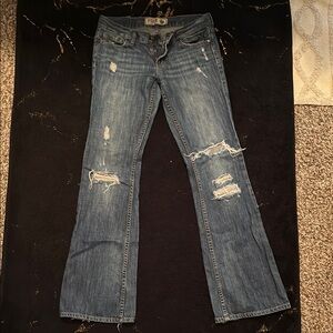 PINK by Victoria Secret Flare Distressed Jeans ~ size 4R